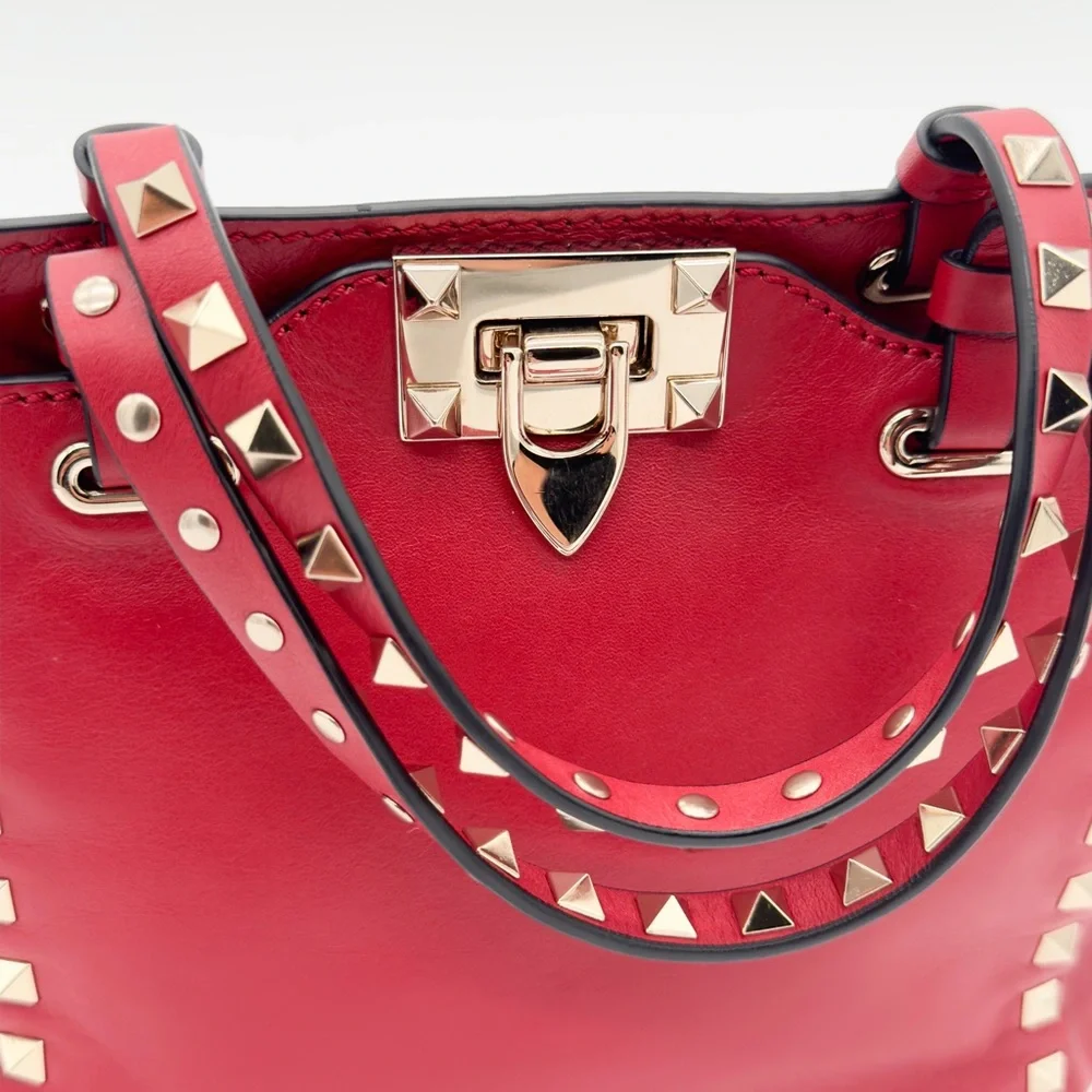 Valentino Rockstud Leather Shoulder Bag - Picture 8 of 17